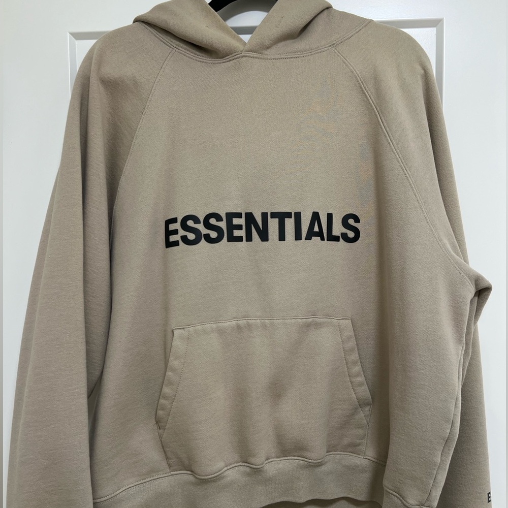 ESSENTIALS FEAR OF GOD Beige Hoodie